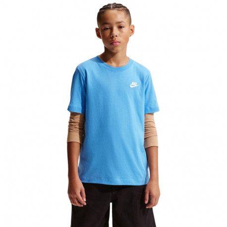 Nike laste t-särk Sportswear FZ5177 412 S, helesinine