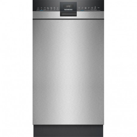nõudepesumasin SR43ES25ME iQ300 45cm Home Connect, harjatud roostevaba teras/must