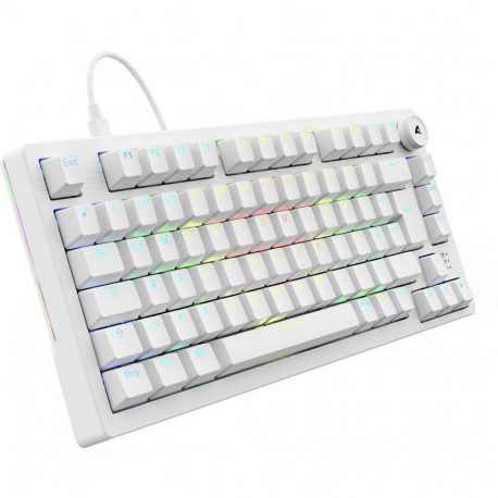 SKILLER klaviatuur SGK25 DE-layout Huano punane, valge