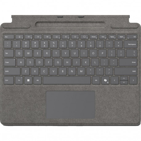 Microsoft Surface Pro Keyboard with Pen Storage (Platinum, DE Layout, for Surface Pro (11th Edition)
