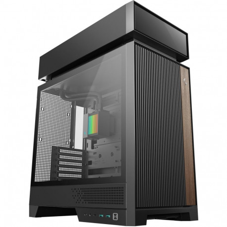 CL6600 (schwarz/holz, Tempered Glass)