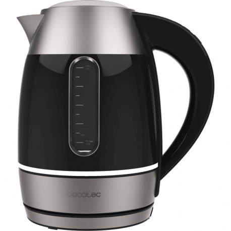 Thermosense veekeetja VisionLight 2.200W 1,7L, roostevaba teras/must