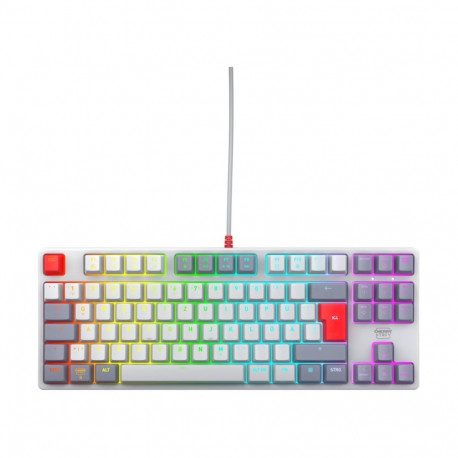 XTRFY klaviatuur K4V2 DE-paigutus Cherry MX2A Red, hall