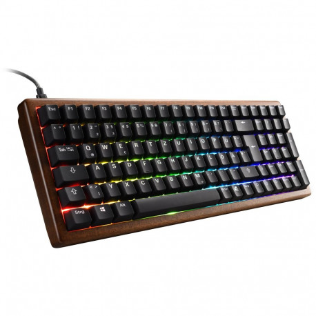 Sharkoon SKILLER SGK50 S2 Wood PBT (wood/black, ES layout, Gateron G Pro 3.0 Yellow)