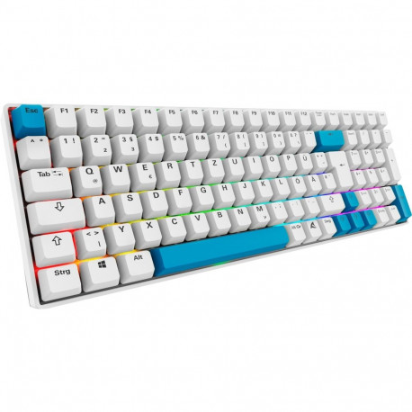 SKILLER mänguriklaviatuur SGK50 S2 PBT saksa paigutus Gateron G Pro 3.0 Yellow, valge