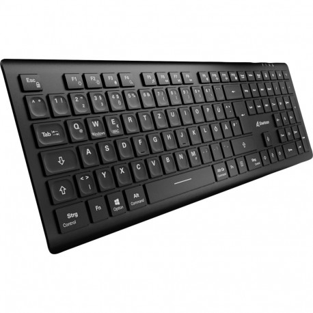 Sharkoon OfficePal K30W (black, DE layout, rubber dome)