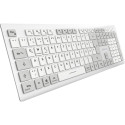 Sharkoon OfficePal K30W (white, DE layout, rubber dome)