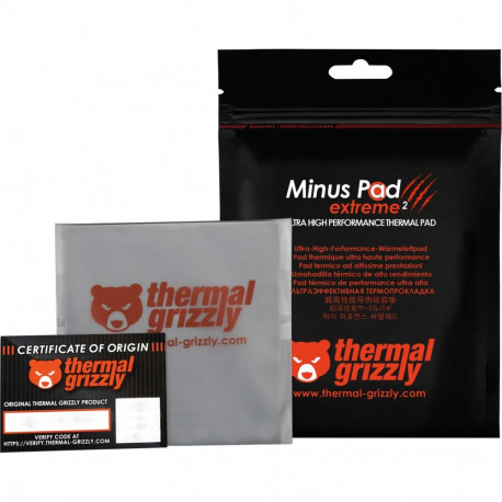 Thermal Grizzly Minus Pad extreme 2 - 100x 100x 1.5 mm (gray)