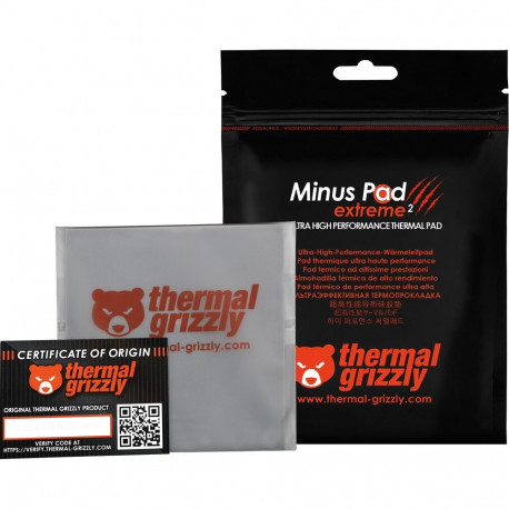 Thermal Grizzly Minus Pad extreme 2 - 100x 100x 1.0mm (gray)