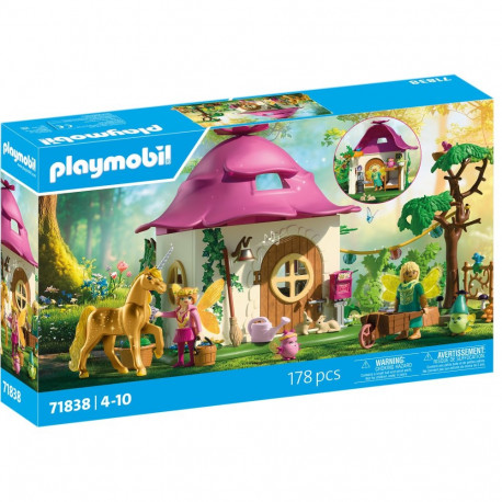 Magic Unicorns mängukomplekt 71838 haldjakodu kuldse ükssarviku ja talliga