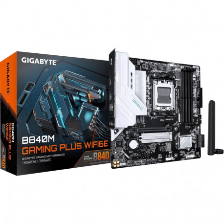 B840M GAMING PLUS WIFI6E, must/valge
