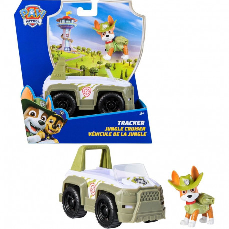 Paw Patrol jeep džungliteemaline Trackeri mängufiguuriga