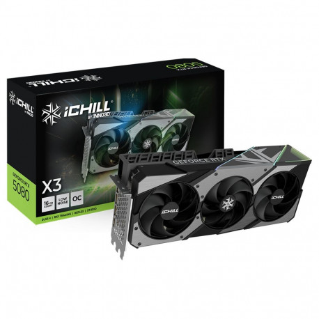 GeForce graafikakaart RTX 5080 ICHILL X3 V2 DLSS 4 3x DisplayPort 1x HDMI 2.1