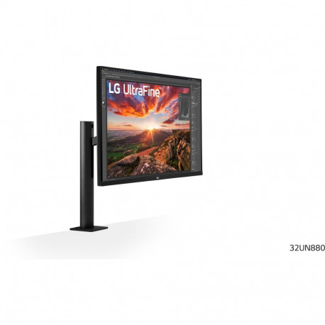 LG Ergo 32UN880K-B, LED monitor - 31.5 - black, UltraHD/4K, IPS, AMD FreeSync, HDR10