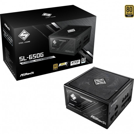 Steel Legend SL-650G 2x PCIe kaablijuhtimisega 650Watt, must