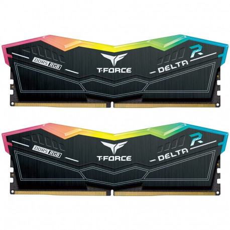 Team Group DDR5 - 32 GB -6200 - CL - 38 Dual Kit, memory (Black, FF3D532G6200HC38ADC01, Delta RGB)