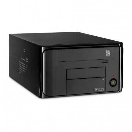 "Inter-Tech Mini ITX MI-008 black 2X USB3.0,138x220x340mm"