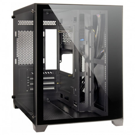 "Midi Inter-Tech Gaming-Gehäuse Micro-ATX C-501 Aspect schwarz"