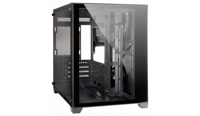 "Midi Inter-Tech Gaming-Gehäuse Micro-ATX C-501 Aspect schwarz"