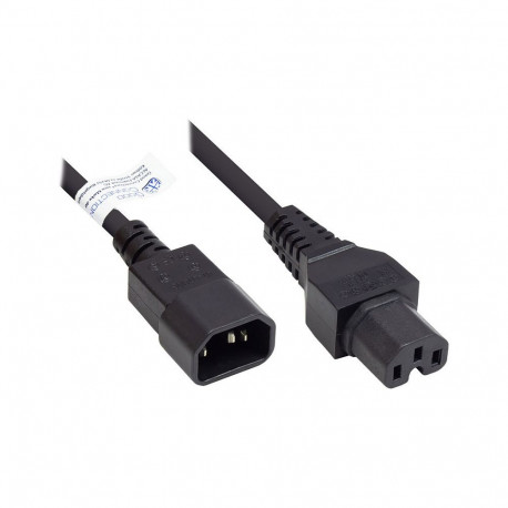 "Good Connections Kaltgeräte-Warmgeräte C14 an C15 schw. 1m"
