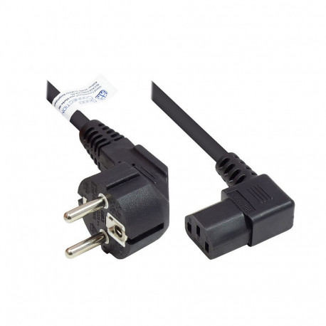 "Good Connections Schutzkontakt-St. gew.- C13 gew. schw. 3m"