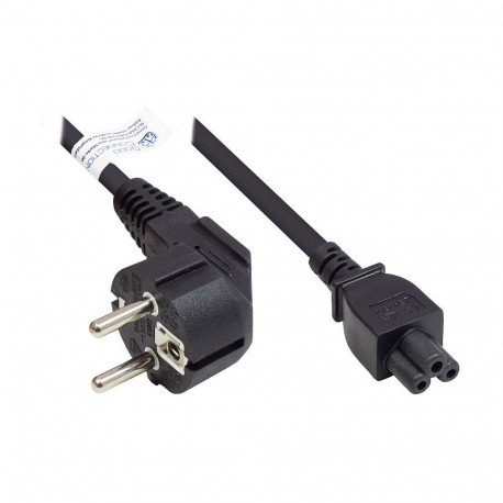 "Good Connections Schutzkontakt-Stecker gew.- C5 schw. 3m"