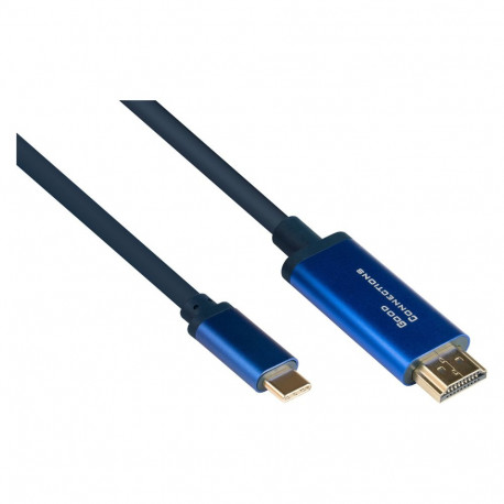 "Good Connections Adapterkab SmartFLEX USB-C an HDMI blau 1m"