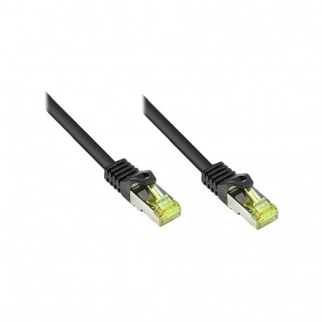 "Good Connections Patchkabel m. Cat.7 Rohk. schwarz 0,15m"