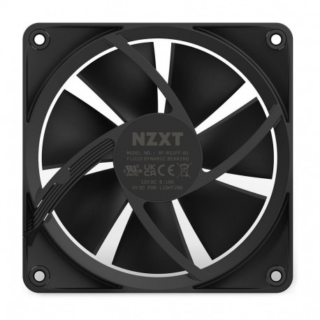 NZXT ventilaator F-Serie F120 RGB 120mm RF-R12SF-B1, must