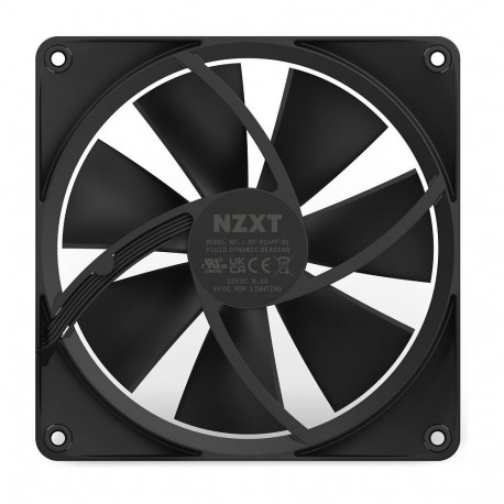 NZXT ventilaator F-Serie F140 RGB 140mm RF-R14SF-B1, must
