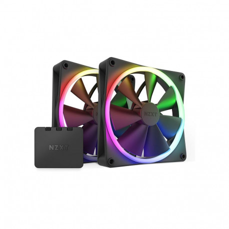 "140mm NZXT F-Serie F140 RGB Lüfter Twin Black RF-R14DF-B1 retail"