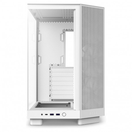 NZXT arvutikorpus H6 FLOW MidiTower CC-H61FW-01 klaaspaneeliga, valge