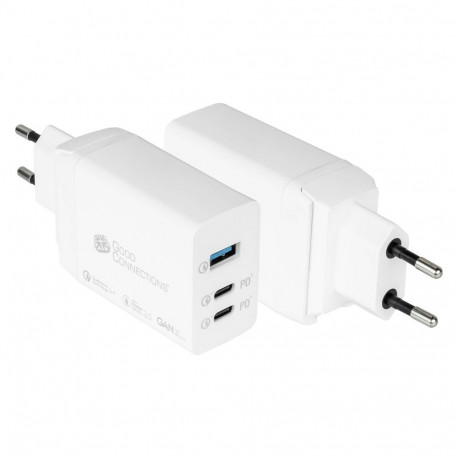 "GoodConnections Charger 65W 3-Port 2xUSB-C/USB-A QC3.0 Weiß"