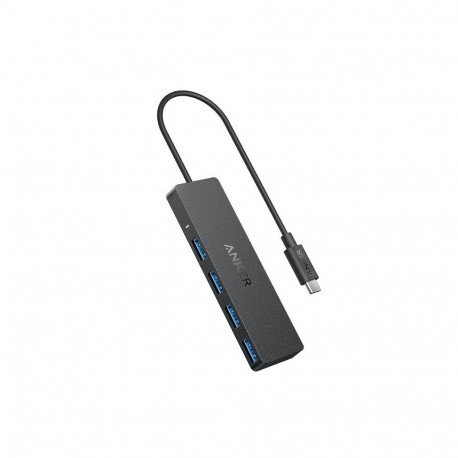 Anker USB-jaotur 4-in-1 USB-A 4 x USB-A 3.0 5Gbit/s 20cm kaabel, must
