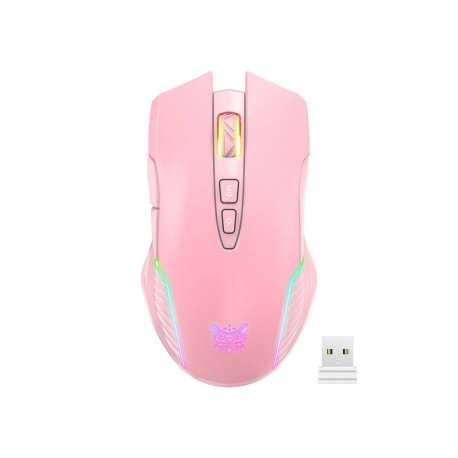 Gaming Mouse - ONIKUMA CW905 2.4G Wireless, 600-3600 DPI, RGB, Pink
