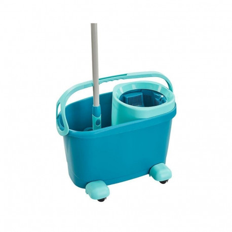 Cleaning Mop - Leifheit 52121 Telescopic Microfiber Mop 360° Blue Green