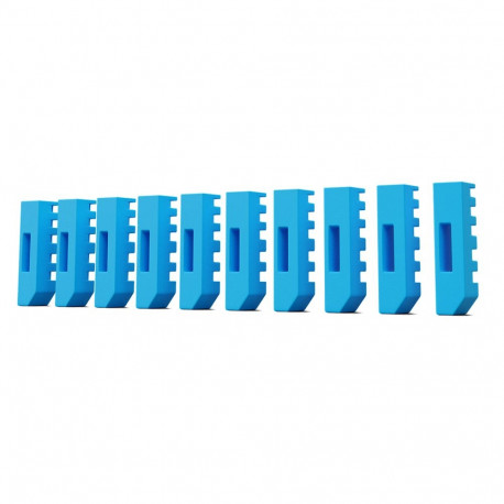 Port Blocker - Lindy DP Port Blockers (Pack of 10, ABS, Blue)