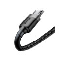 Microusb Cable - Baseus 2.4a 1m Micro USB Grey/black
