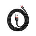 USB Cable - Baseus 1.5a 2m Black/red