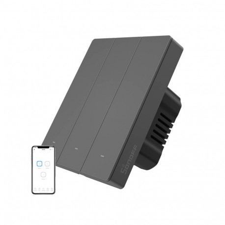 Smart Wall Switch - SONOFF M5-3C-80 Wi-Fi 3-Gang 6A 100V-240V AC