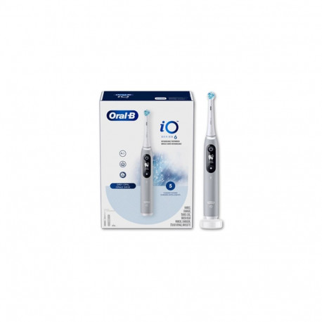 Oral-B iO Series 6 laetav elektriline hambahari täiskasvanutele, 1 harjapea, 5 harjamisrežiimi, hall