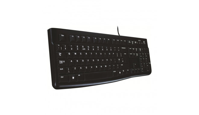 Logitech klaviatuur K120 standardne juhtmega EN/LT, must
