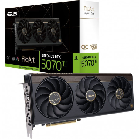 ASUS GeForce RTX 5070 Ti ProArt OC Edition, graphics card DLSS 4, 2x DisplayPort, 1x HDMI 2.1, 1x US