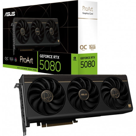GeForce videokaart RTX 5080 PROART OC DLSS 4, 3x DisplayPort, 2x HDMI 2.1