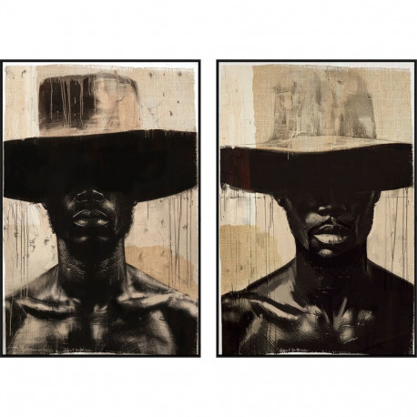 Kangas Home ESPRIT Pruun Must Koloniaalne (2 Ühikut)