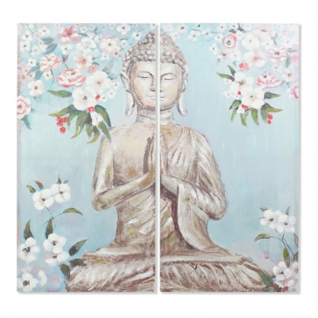 Kangas DKD Home Decor Kangas 140 x 3 x 140 cm Buddha