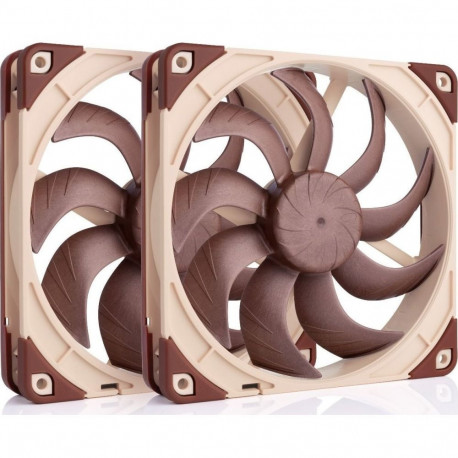 Noctua NF-A14X25 G2 PWM SX2-PP computer cooling system Computer case Fan 14 cm Beige 2 pc(s)