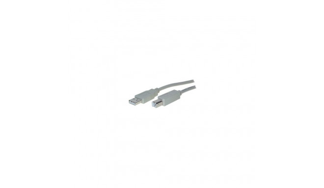 "USB 2.0 A > B (ST-ST) 3m Adapterkabel Grau"