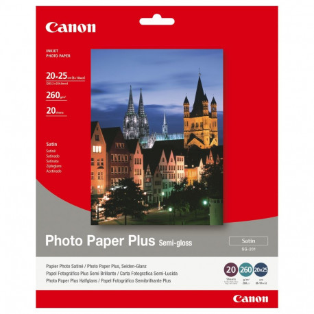 "CANON SG-201 semi glnzend Foto Papier inkjet 260g/m2 20x25cm 20 Blatt 1er-Pack"