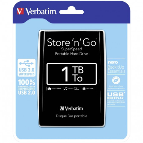 Verbatim Store n Go 2,5 1TB USB 3.0 must 53023